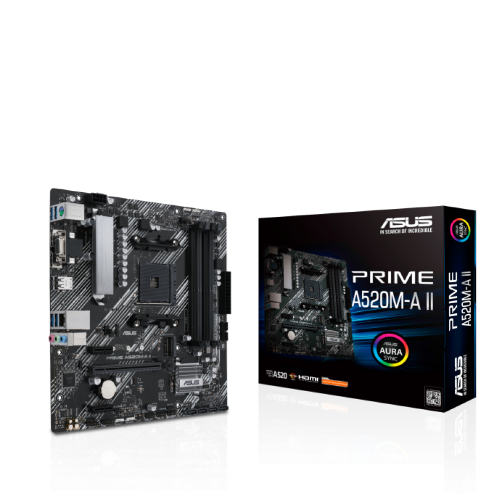 MOTHERBOARD ASUS AM4 PRIME A520M-A II BOX DDR4 M-ATX