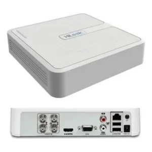 HiLook NVR‑104H‑D/4P · NVR 4 Canales PoE · H.265+ · 1 SATA hasta 6 TB