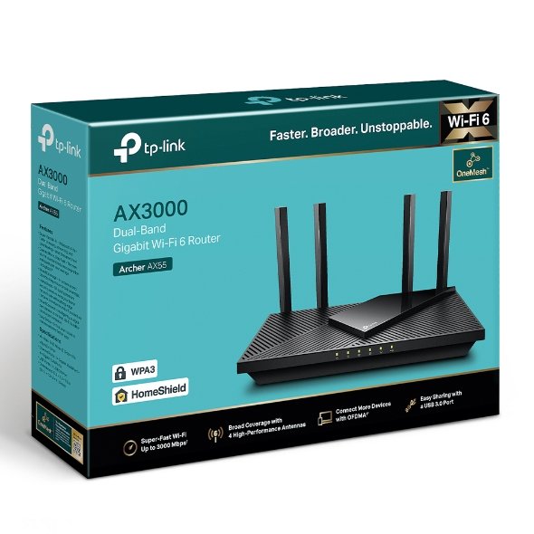 ROUTER 4P TP-LINK ARCHER AX55 AX3000 WIFI 6 - Image 4