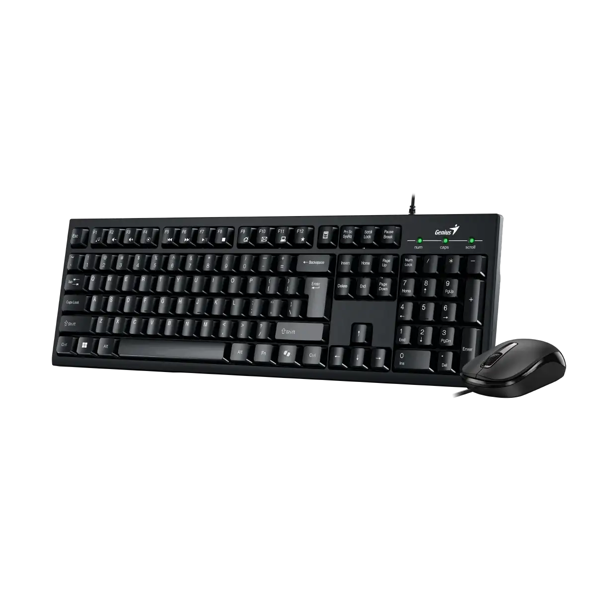 TECLADO Y MOUSE GENIUS KM-100SE USB BLACK