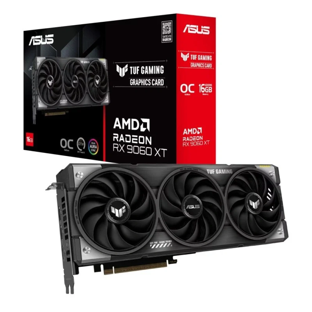 PLACA DE VIDEO 16GB RX 9060XT ASUS TUF GAMING OC