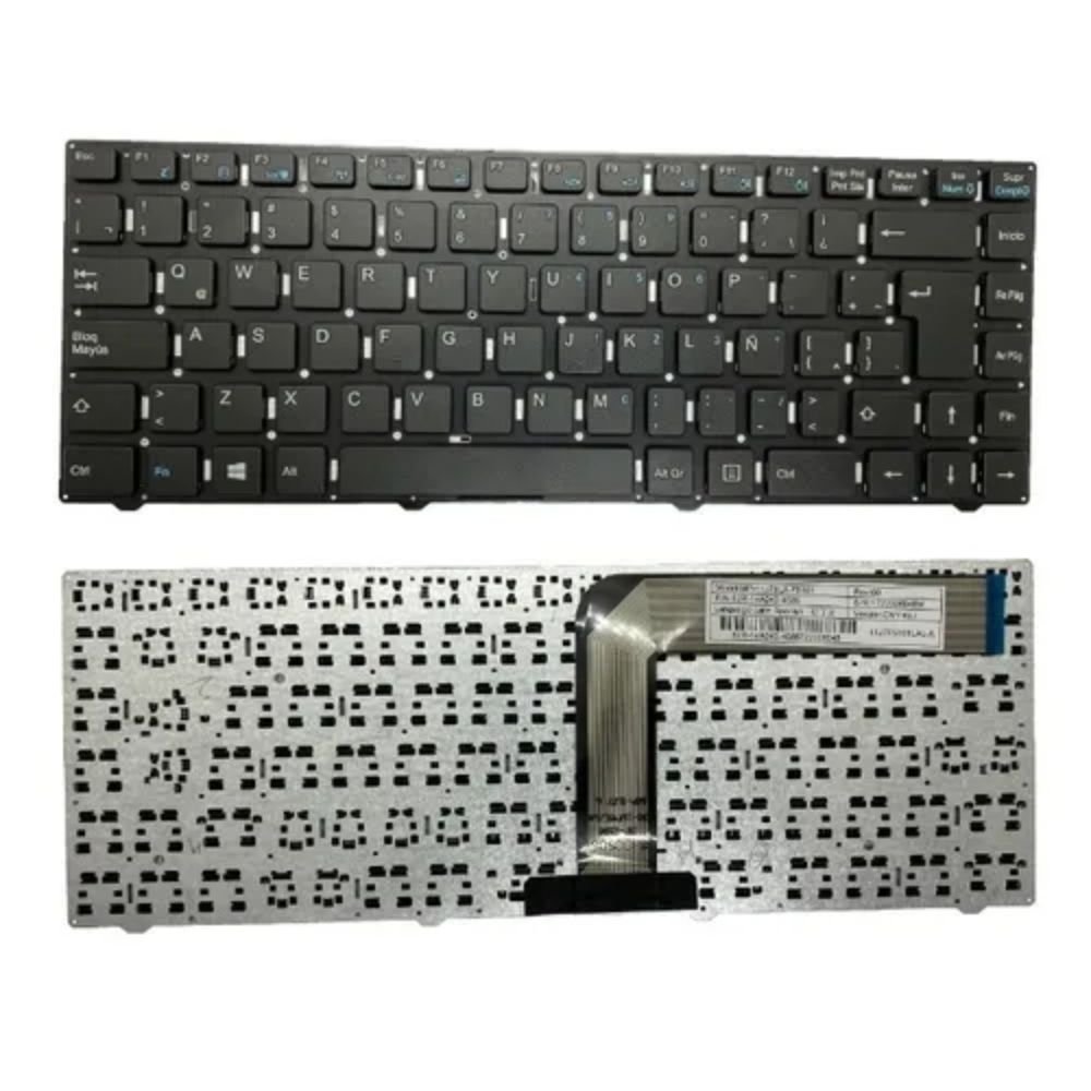 TECLADO NOTEBOOK EXO SMART R3-M2445 CARCAZA COMPLETA (KBDR14A008-4160)