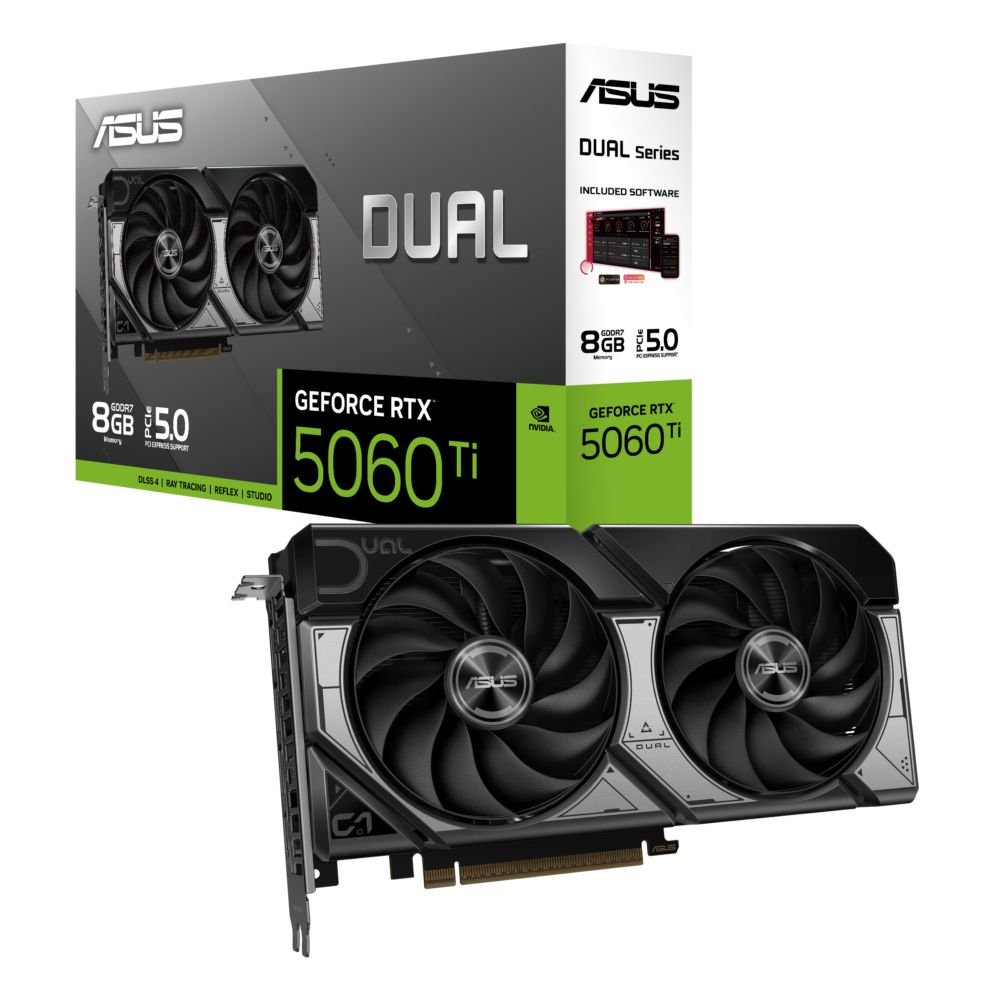 PLACA DE VIDEO RTX 5060 TI 8GB ASUS DUAL OC GDDR7