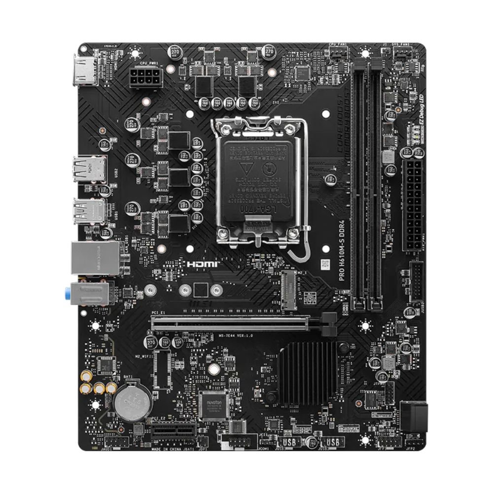 MOTHERBOARD MSI S1700 PRO H610M-S DDR4 BOX M-ATX