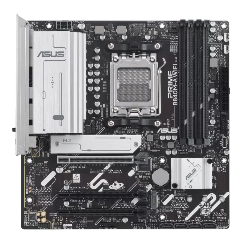 MOTHERBOARD ASUS AM5 PRIME B840M-A WIFI DDR5 BOX M-ATX
