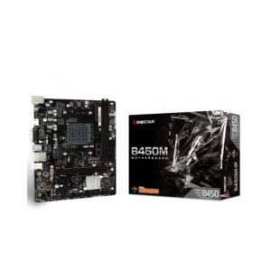 MOTHERBOARD BIOSTAR AM4 B450MHP DDR4 BOX - CAJA DAÑADA -