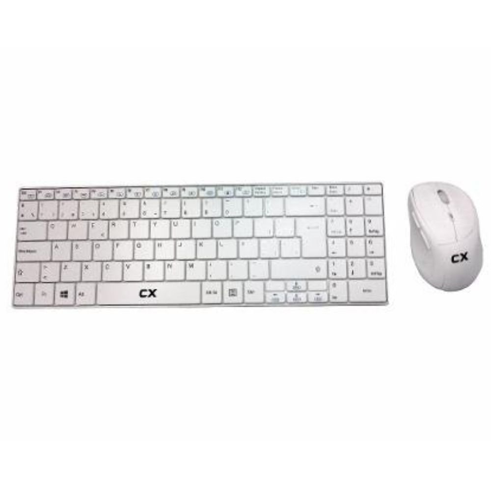 TECLADO Y MOUSE CX WIRELESS WHITE