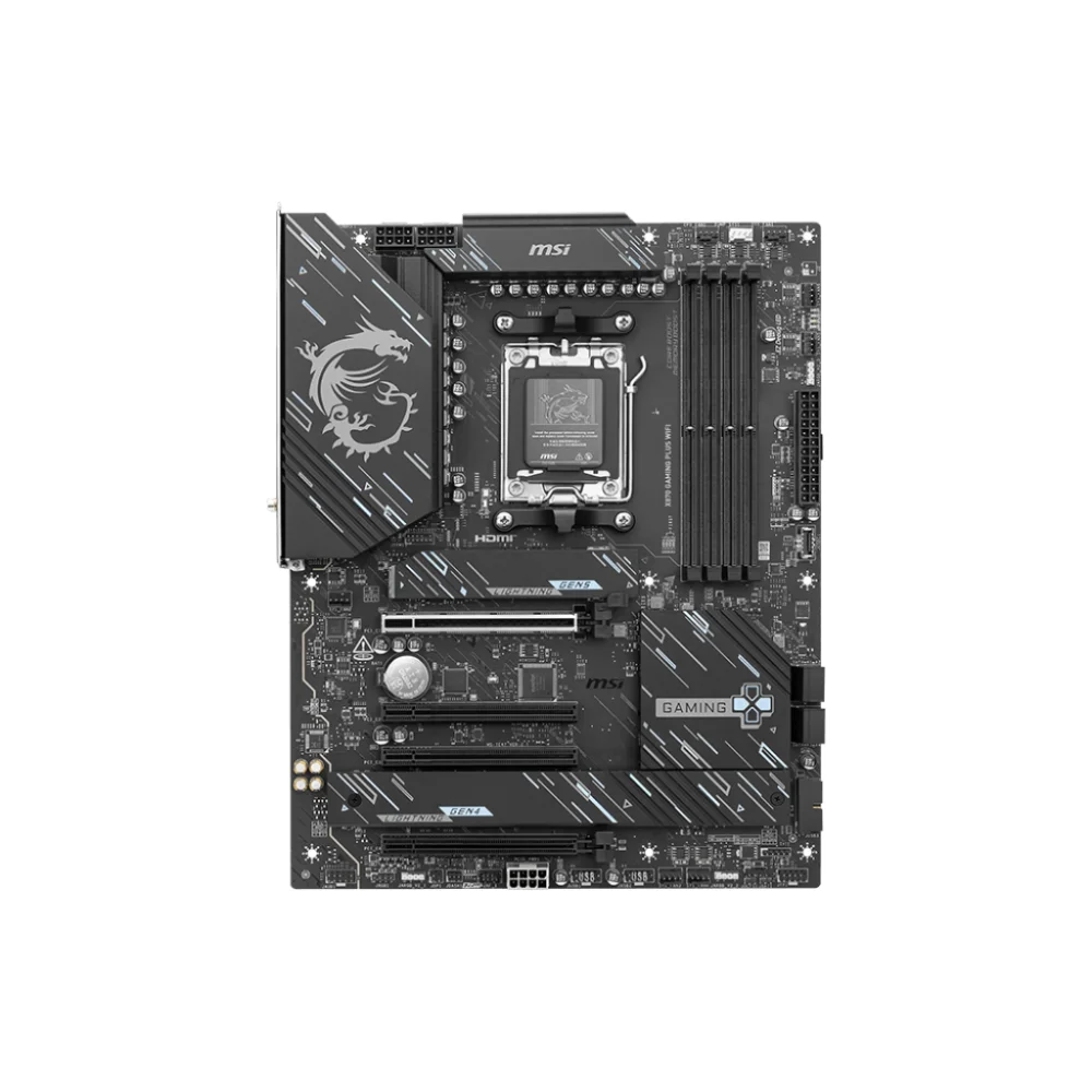 MOTHERBOARD MSI AM5 X870 GAMING PLUS WIFI DDR5 BOX M-ATX - Image 2