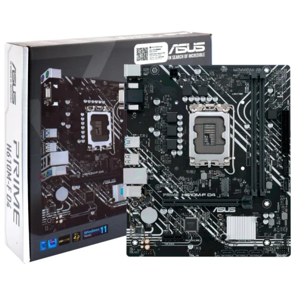 MOTHERBOARD ASUS S1700 PRIME H610M-F D4 R2.0 DDR4 BOX M-ATX - Image 3