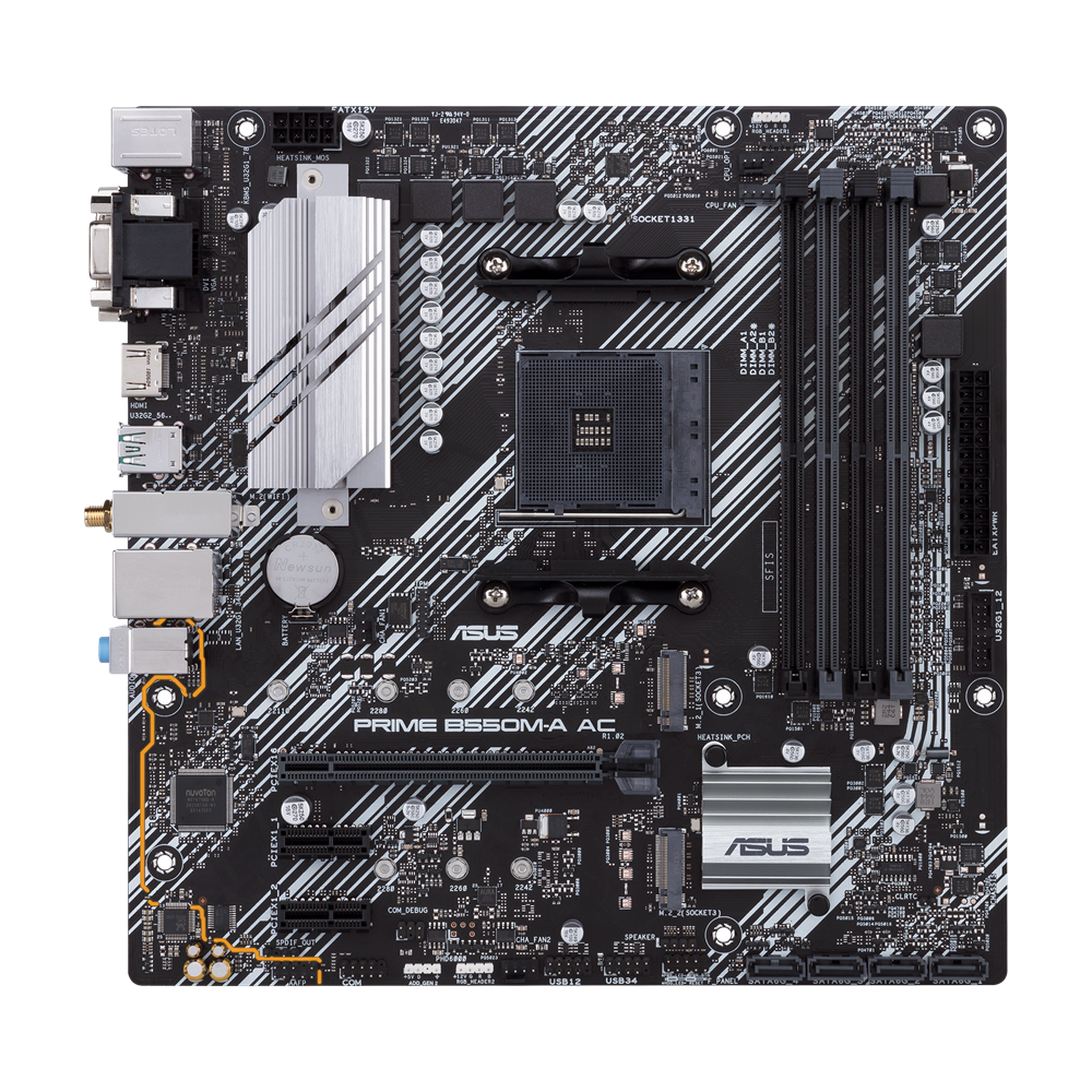 MOTHERBOARD ASUS AM4 PRIME B550M-A AC BOX M-ATX - Image 3