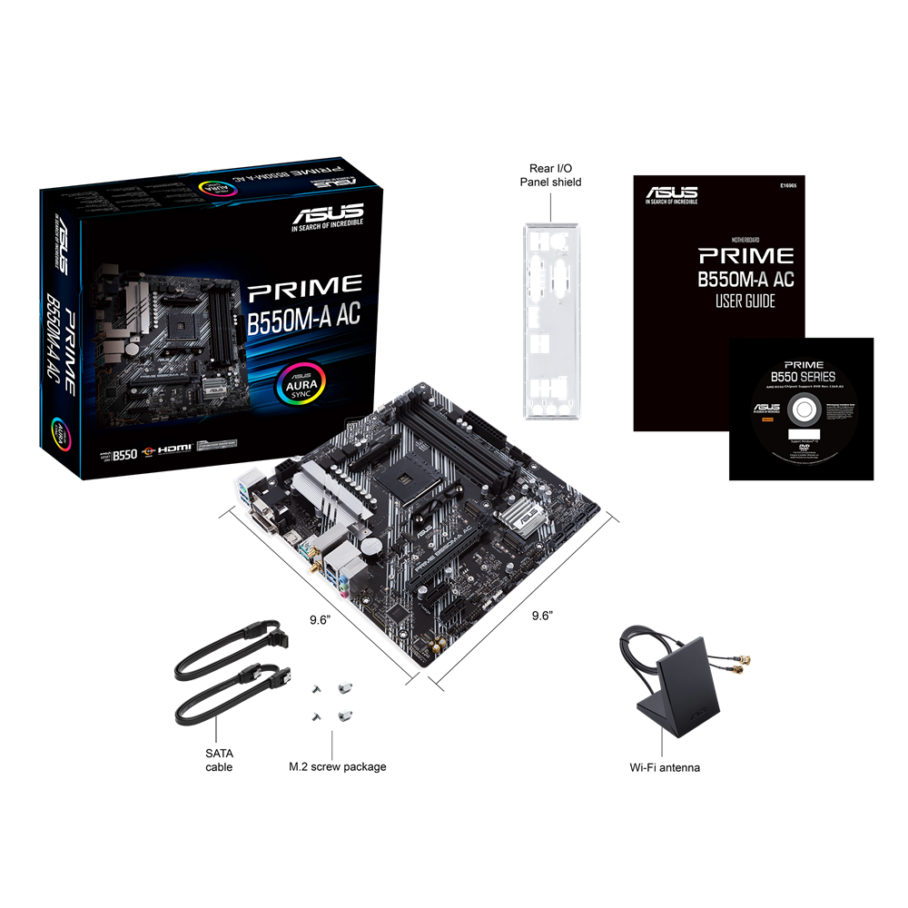 MOTHERBOARD ASUS AM4 PRIME B550M-A AC BOX M-ATX - Image 6