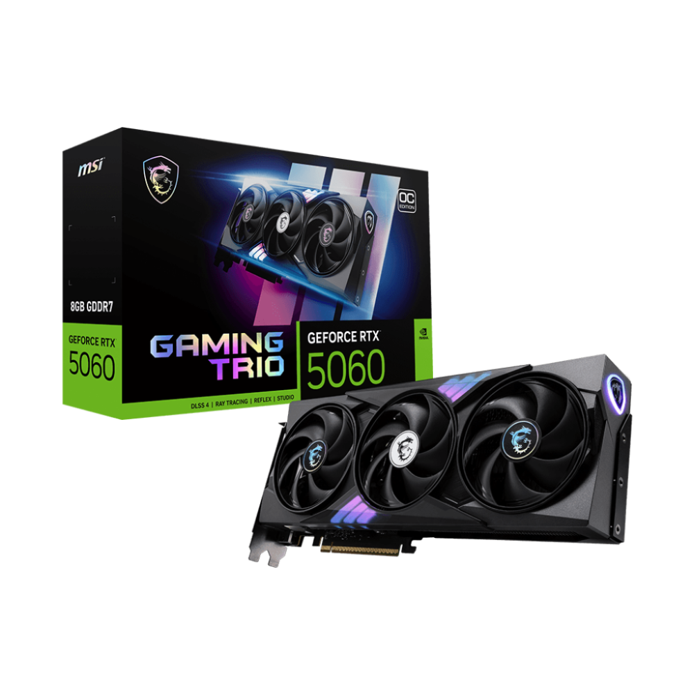 PLACA DE VIDEO 8GB RTX 5060 MSI GAMING TRIO OC