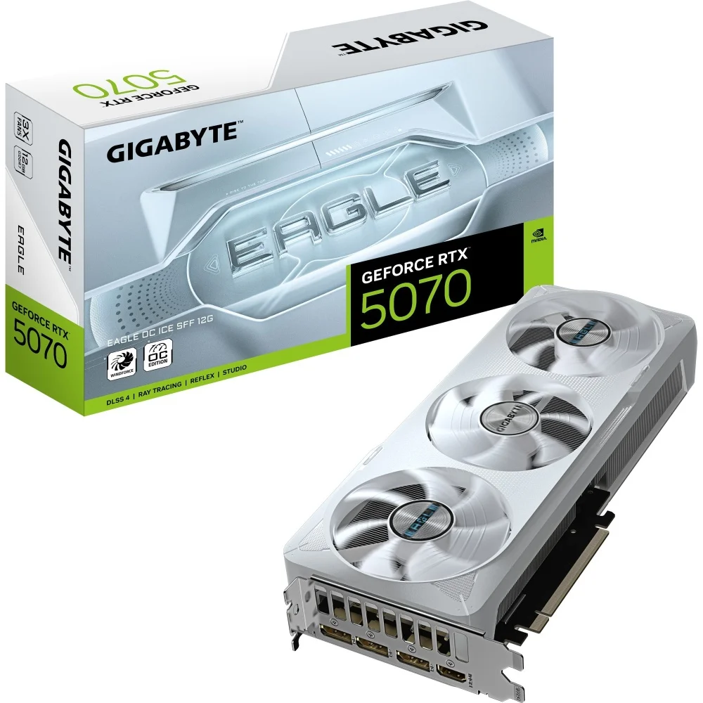PLACA DE VIDEO 12GB RTX 5070 GIGABYTE EAGLE OC ICE SFF