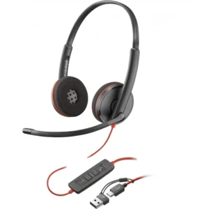 AURICULAR CON MICROFONO POLY HP BLACKWIRE 3220 USB NEGRO