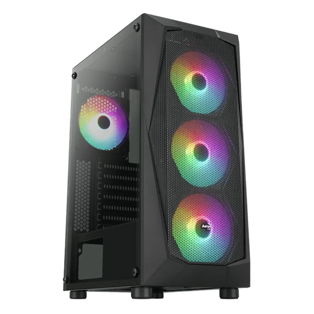 GABINETE GAMER AEROCOOL FALCON BLACK ( FALCON-G-BK-V1 )