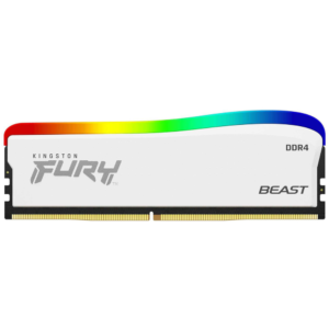 MEMORIA KINGSTON DDR4 8GB 3200MHZ FURY BEAST WHITE RGB ( KF432C16BWA8 )