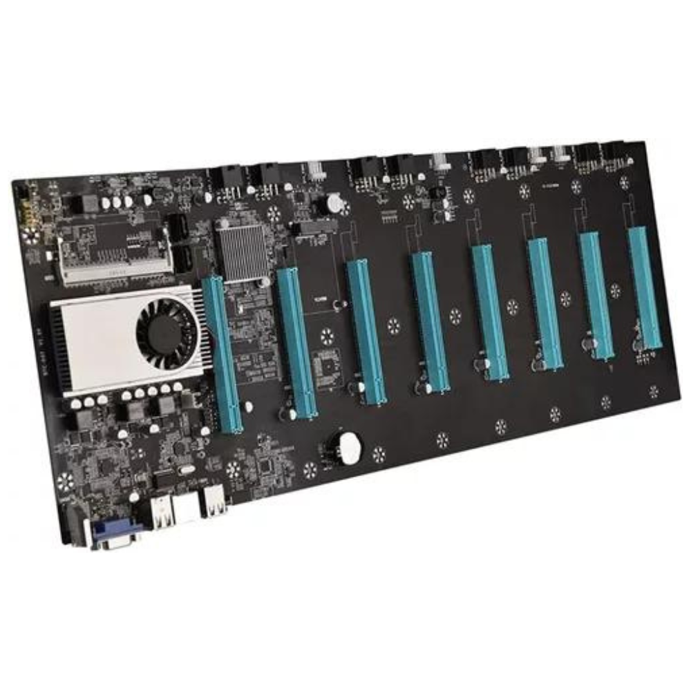 MOTHERBOARD BTC-37 8 GPU MINADO PROCESADOR INCLUIDO -REQUIERE SODIMM DDR3