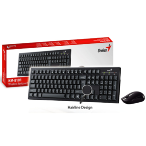 KIT TECLADO Y MOUSE INALAMBRICO GENIUS KM 8101 MULTIMEDIA KEY