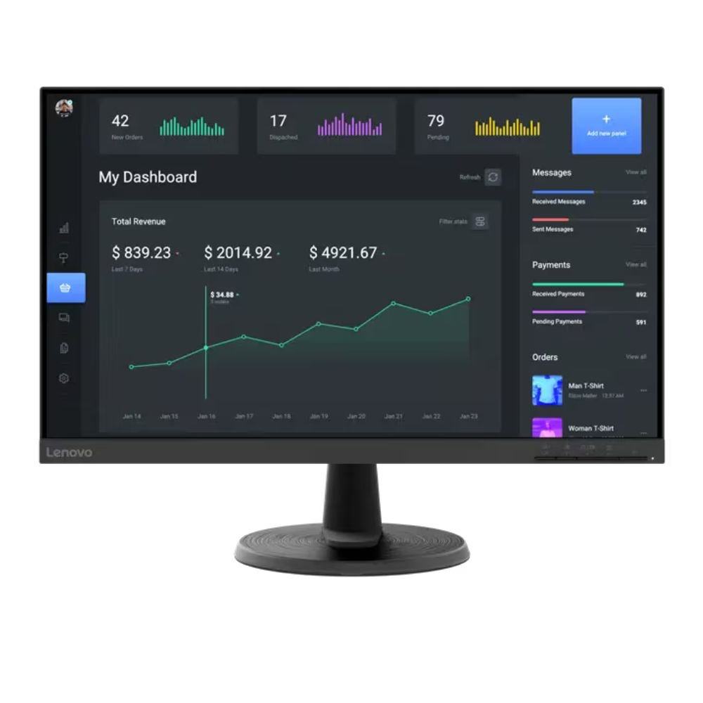 MONITOR LED 24" LENOVO FHD HDMI VGA 75HZ