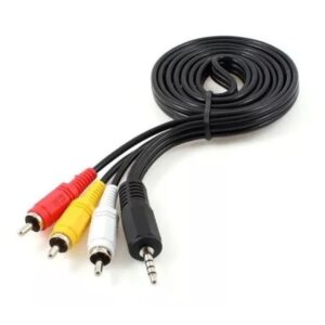 CABLE AUDIO VIDEO PLUG 3.5MM A 3RCA COMPATIBLE TV BOX