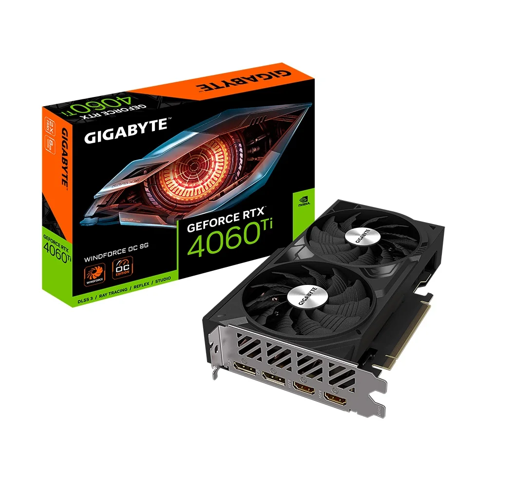 PLACA DE VIDEO 8GB RTX 4060 TI GIGABYTE WINDFORCE OC