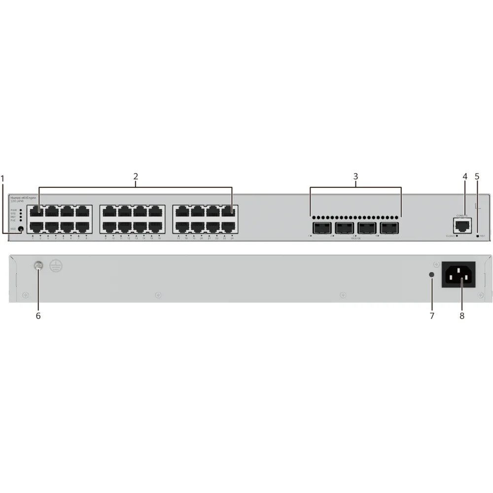SWITCH 24P HUAWEI EBG GB POE+(400W) 4SFP+ 10GE L3 - Image 2
