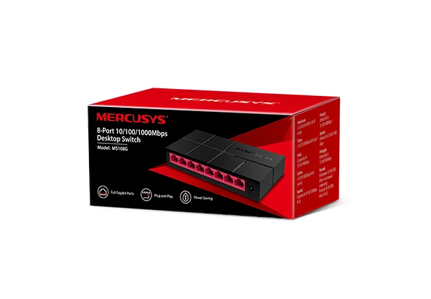 SWITCH 8P MERCUSYS MS108G 10/100/1000 DESKTOP