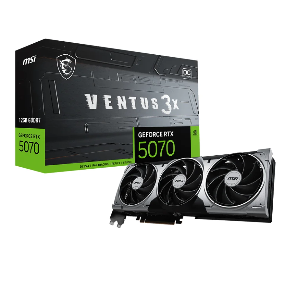 PLACA DE VIDEO 12GB RTX 5070 MSI VENTUS 3X OC