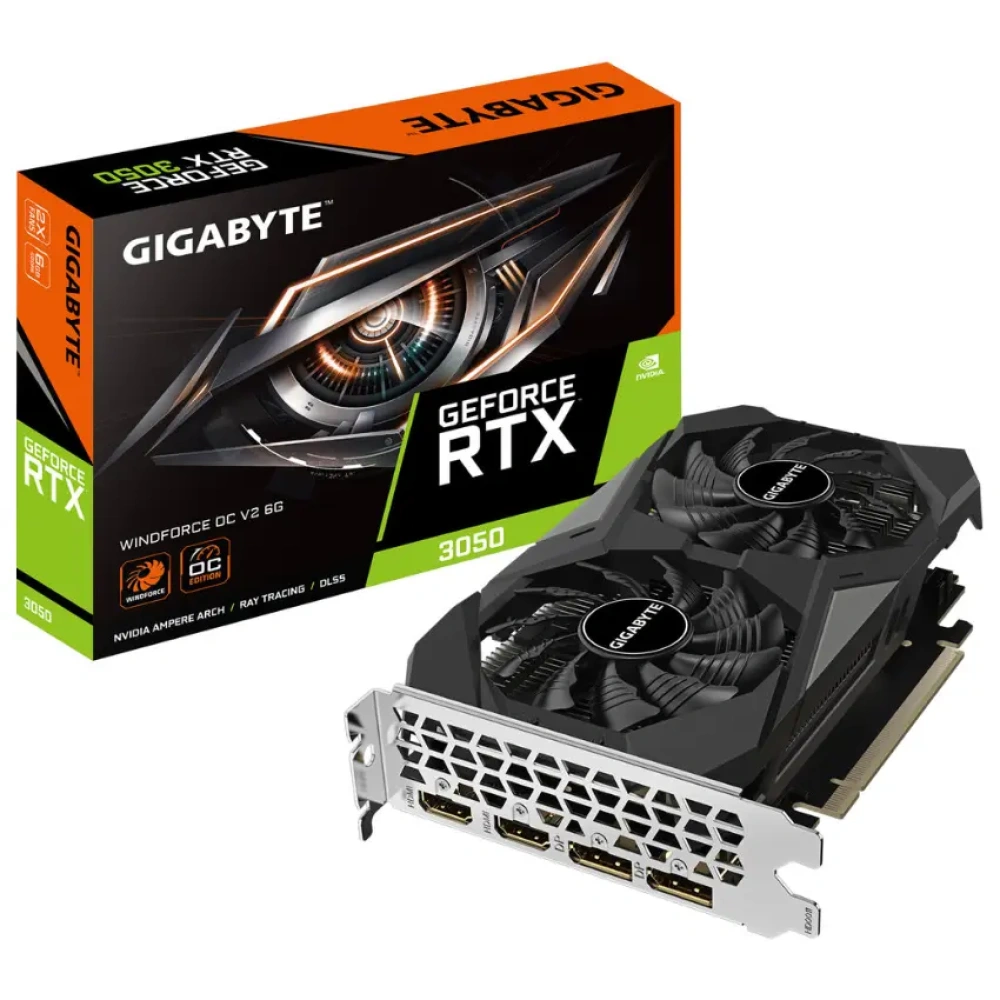 PLACA DE VIDEO 6GB RTX 3050 GIGABYTE WINDFORCE OC V2