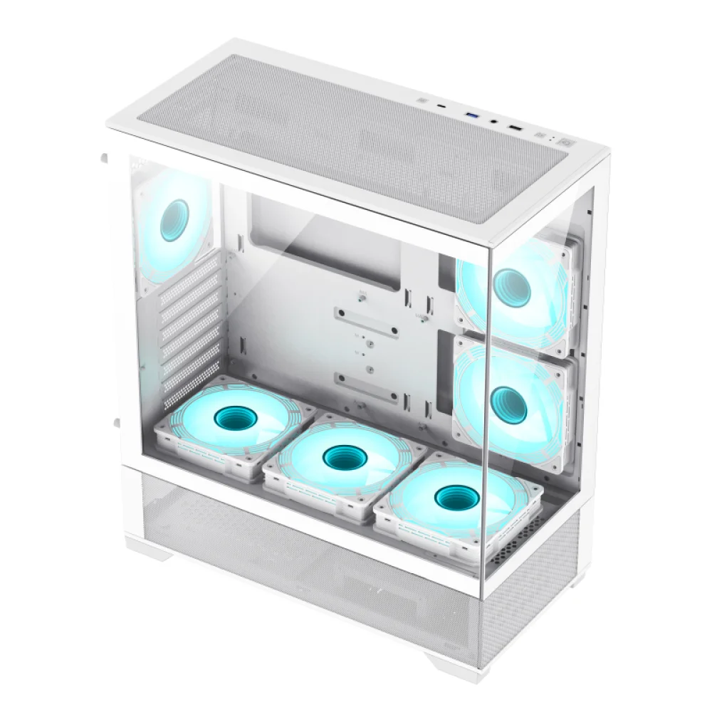 GABINETE GAMEMAX VISTA AW 6 COOLER ARGB E-ATX BLANCO - Image 3