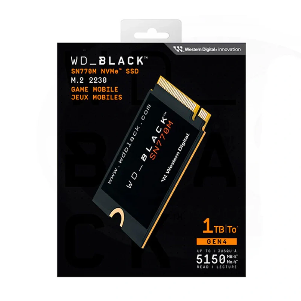 SSD M.2 NVME 1TB G4 WD BLACK SN770M (2230)