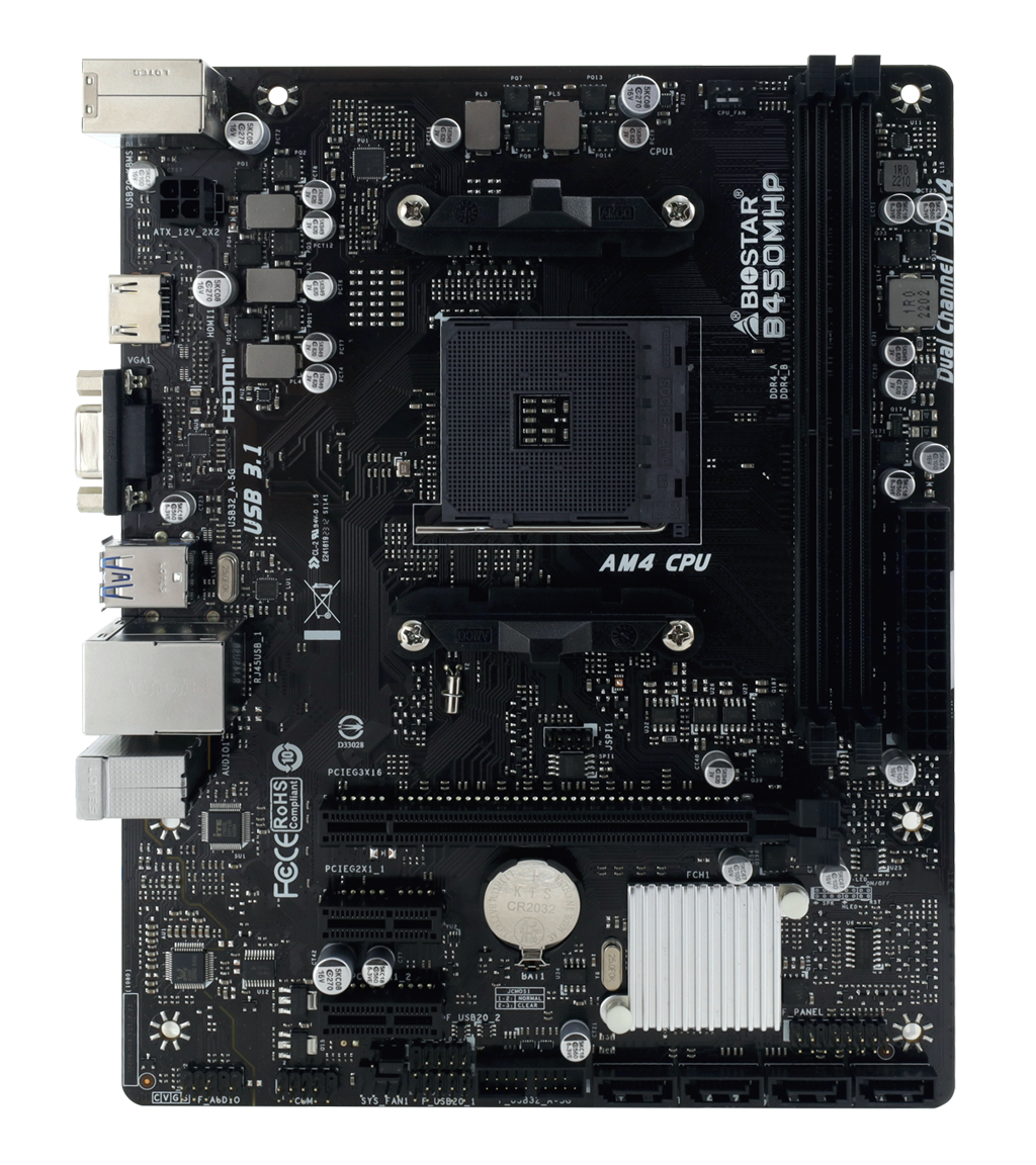 MOTHERBOARD BIOSTAR AM4 B450MHP DDR4 BOX M-ATX - Image 3
