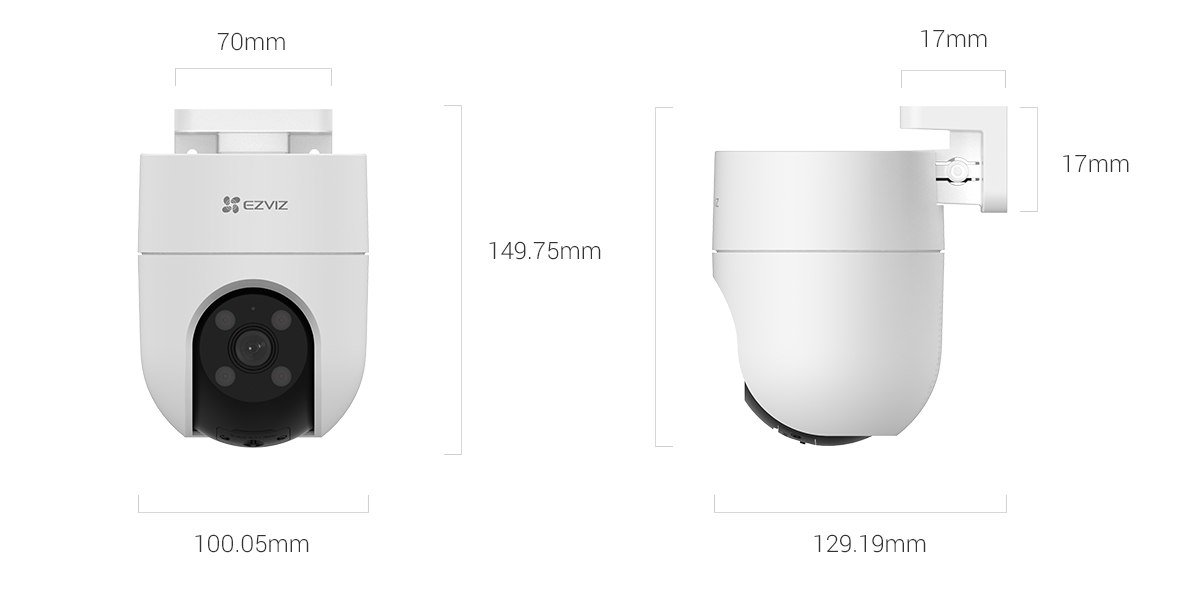 CAMARA IP 4MP EZVIZ H8C 4MM PT 360° EXTERIOR - Image 2