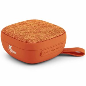 PARLANTE MINI X-TECH PORTATIL NARANJA C/BLUETOOTH