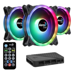 KIT FANS AEROCOOL CON CONTROLADORA Y CONTROL