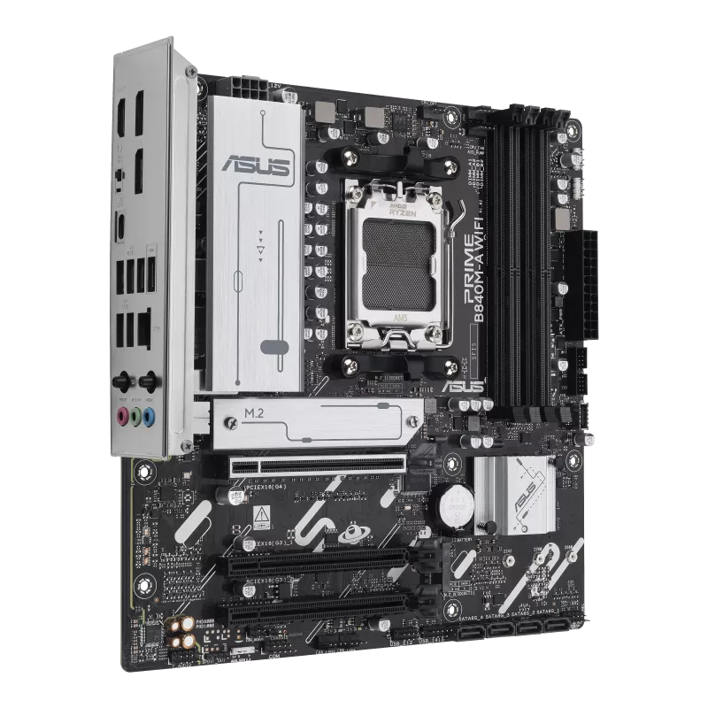 MOTHERBOARD ASUS AM5 PRIME B840M-A WIFI DDR5 BOX M-ATX - Image 2