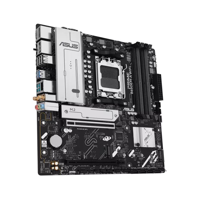 MOTHERBOARD ASUS AM5 PRIME B650EM-A WIFI BOX DDR5 M-ATX - Image 3
