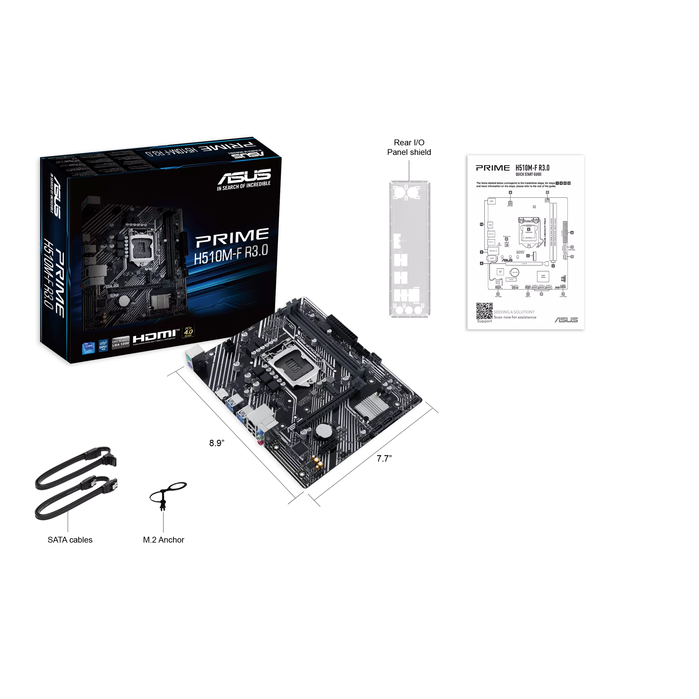MOTHERBOARD ASUS PRIME H510M-F R3.0 LGA1200 DDR4 - Image 2