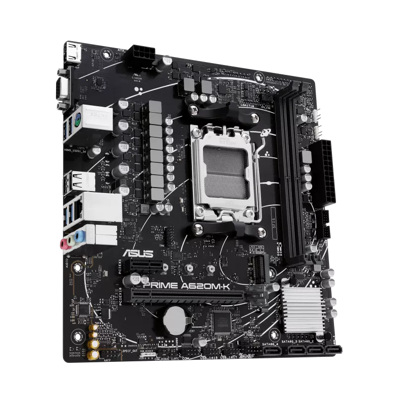 MOTHERBOARDBOAR ASUS AM5 PRIME A620M-K BOX M-ATX - Image 3