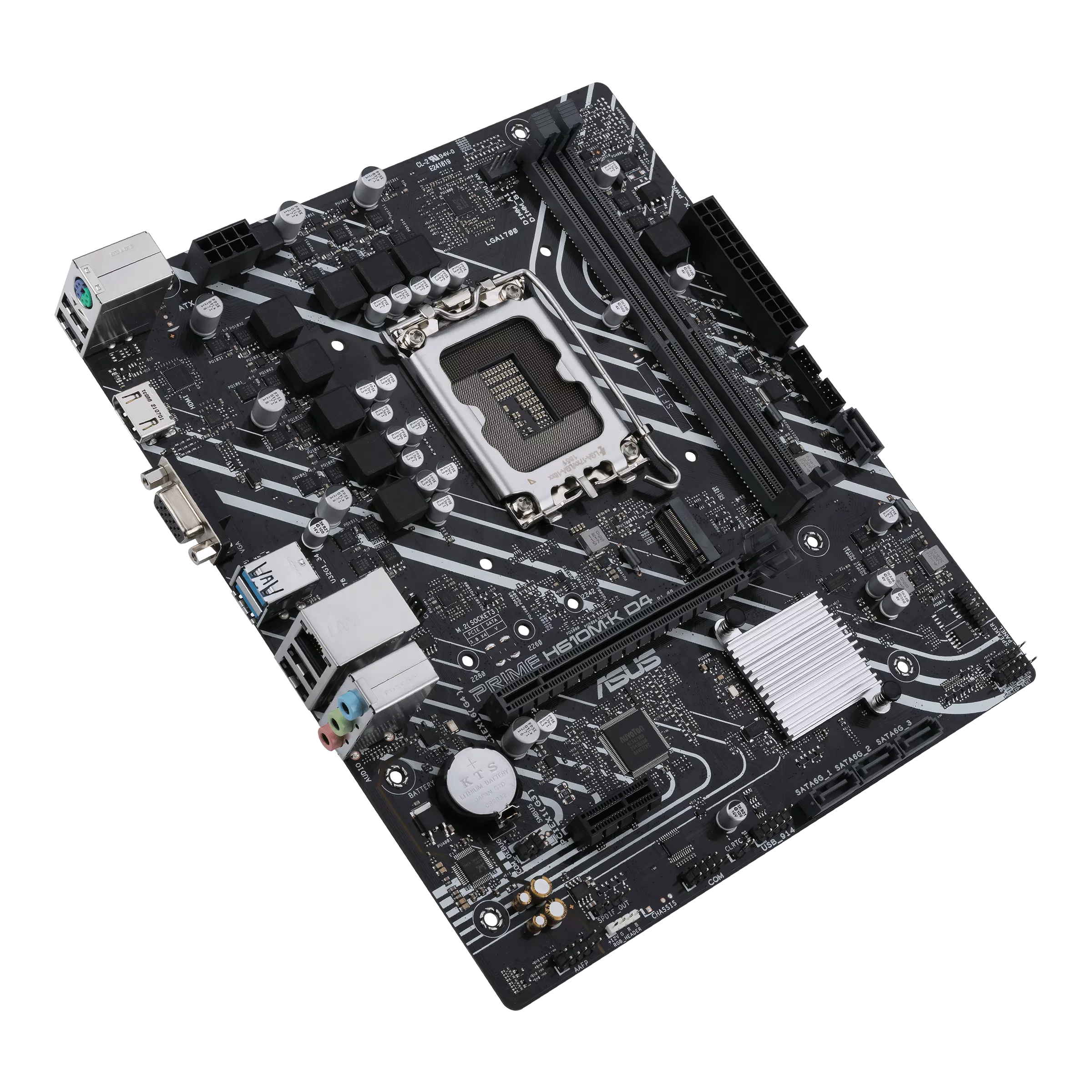 MOTHERBOARD ASUS S1700 PRIME H610M-K D4 DDR4 BOX M-ATX - Image 2