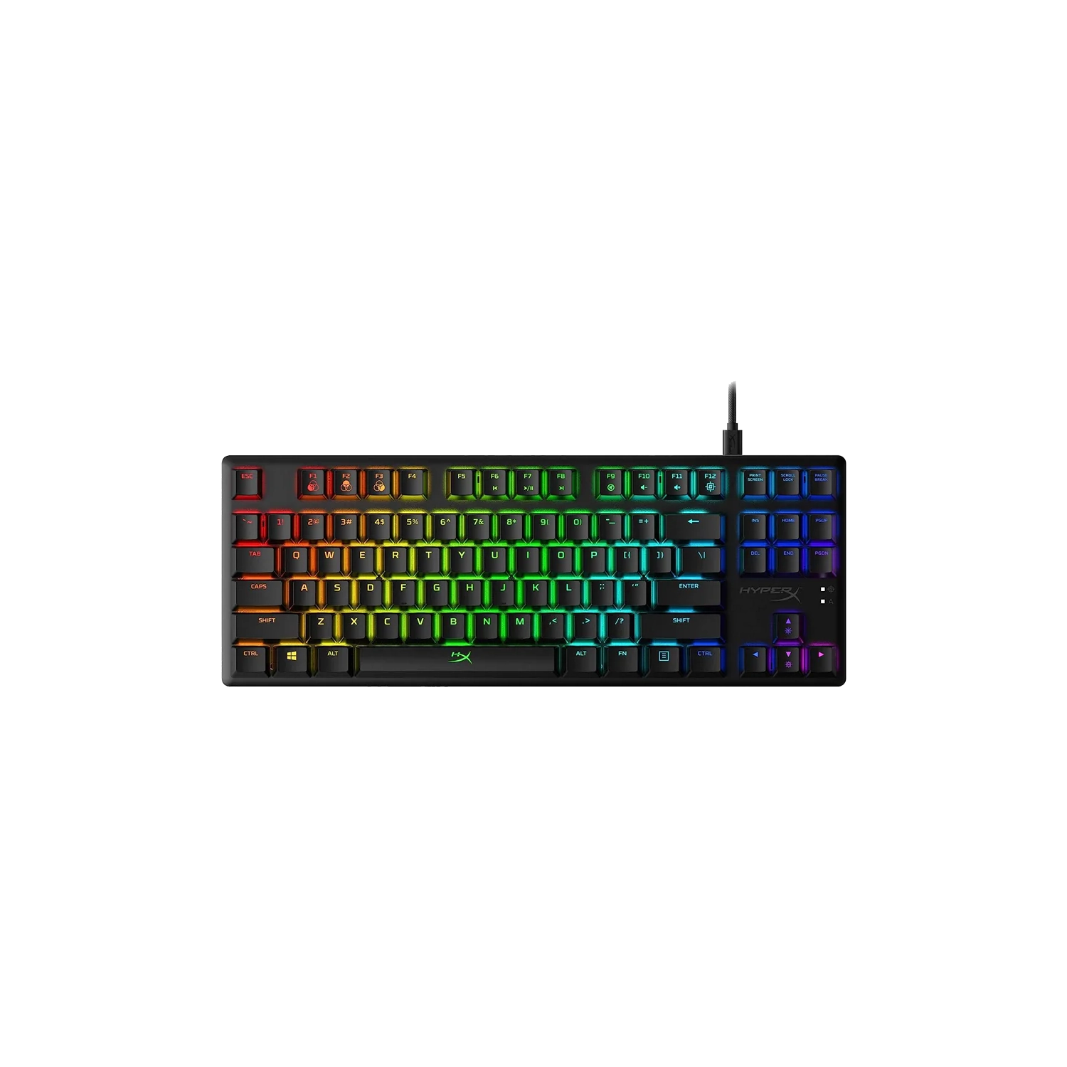 TECLADO USB HYPERX ALLOY ORIGINS CORE RED US NEGRO