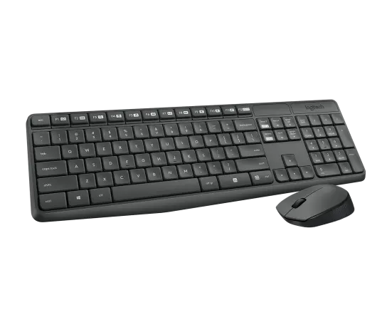 TECLADO Y MOUSE LOGITECH MK235 WIRELESS BLACK LATINO - Image 2