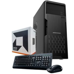 PC AMD ATHLON 3000G RAM 8GB SSD 120GB TECLADO Y MOUSE (BIOSTAR)