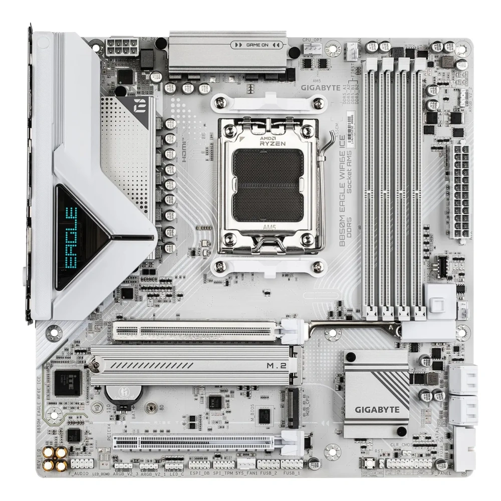 MOTHERBOARD GIGABYTE AM5 B850M EAGLE WIFI6E ICE DDR5 BOX - Image 4