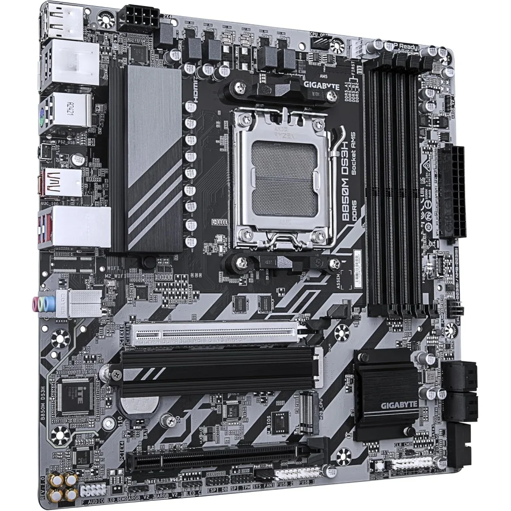 MOTHERBOARD GIGABYTE AM5 B850M DS3H DDR5 BOX M-ATX - Image 4