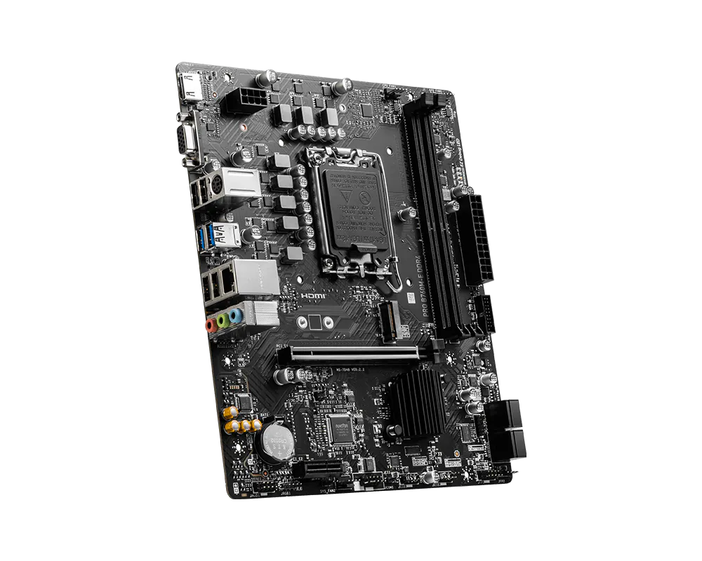 MOTHERBOARD MSI S1700 PRO B760M-E DDR4 BOX M-ATX - Image 2