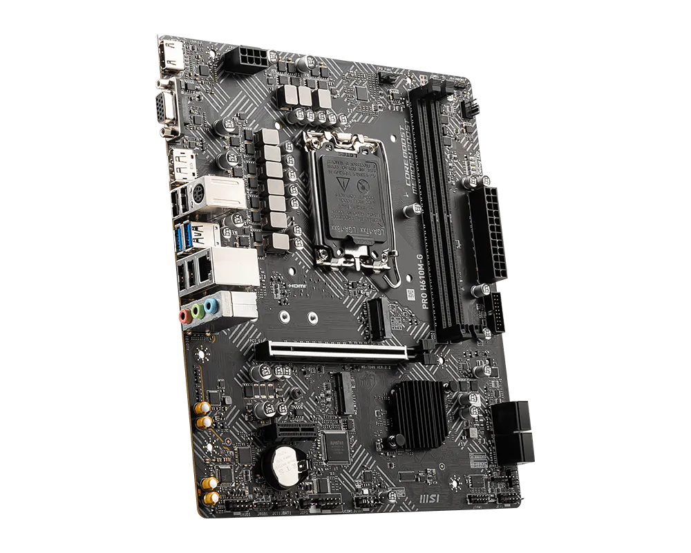 MOTHERBOARD MSI S1700 PRO H610M-G DDR5 BOX M-ATX - Image 3