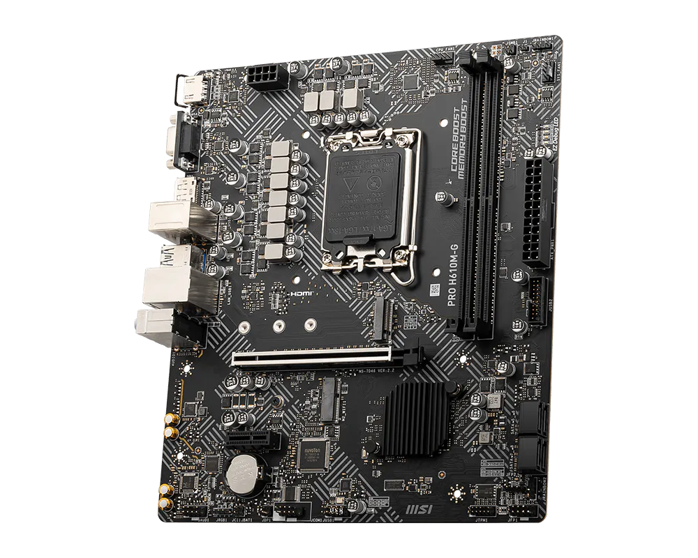 MOTHERBOARD MSI S1700 PRO H610M-G DDR5 BOX M-ATX - Image 4