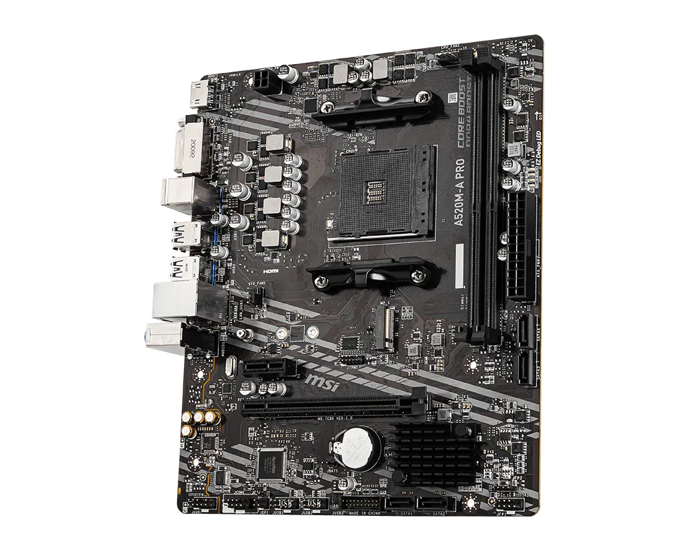 MOTHERBOARD MSI AM4 A520M-A PRO DDR4 BOX M-ATX - Image 3