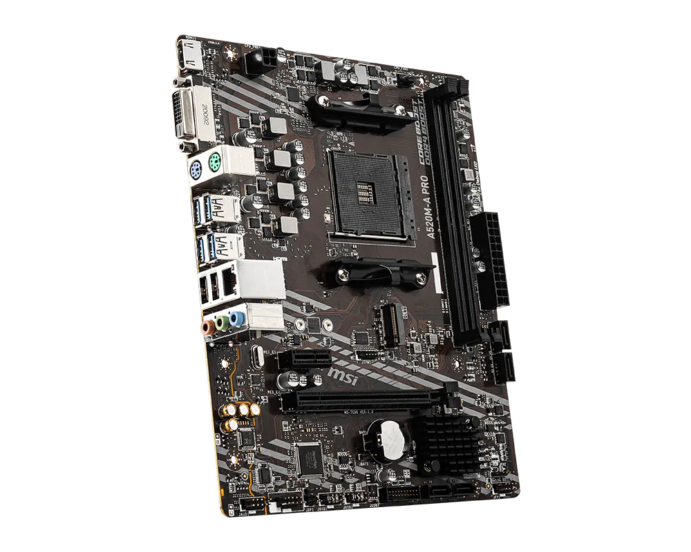 MOTHERBOARD MSI AM4 A520M-A PRO DDR4 BOX M-ATX - Image 2